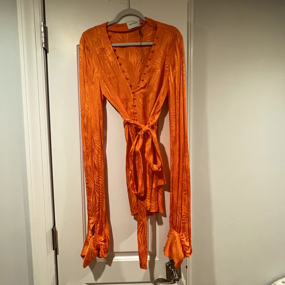Rat & boa orange dress